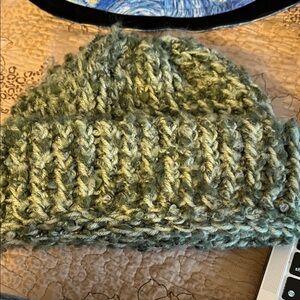Handcrafted Cozy Green Knit Beanie